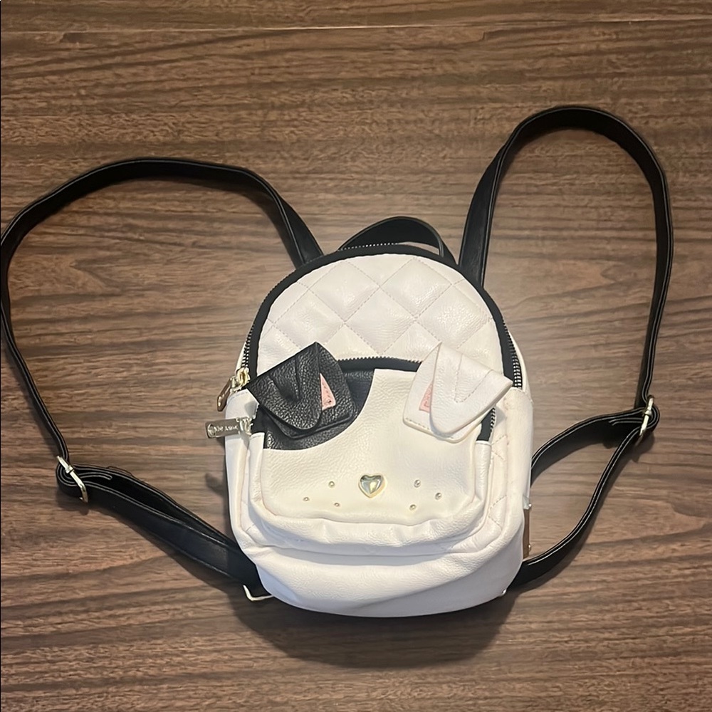 Betsey Johnson Dog Puppy Backpack Purse Bag